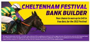 HollywoodBets 2022 Cheltenham Festival Bank Builder Offer